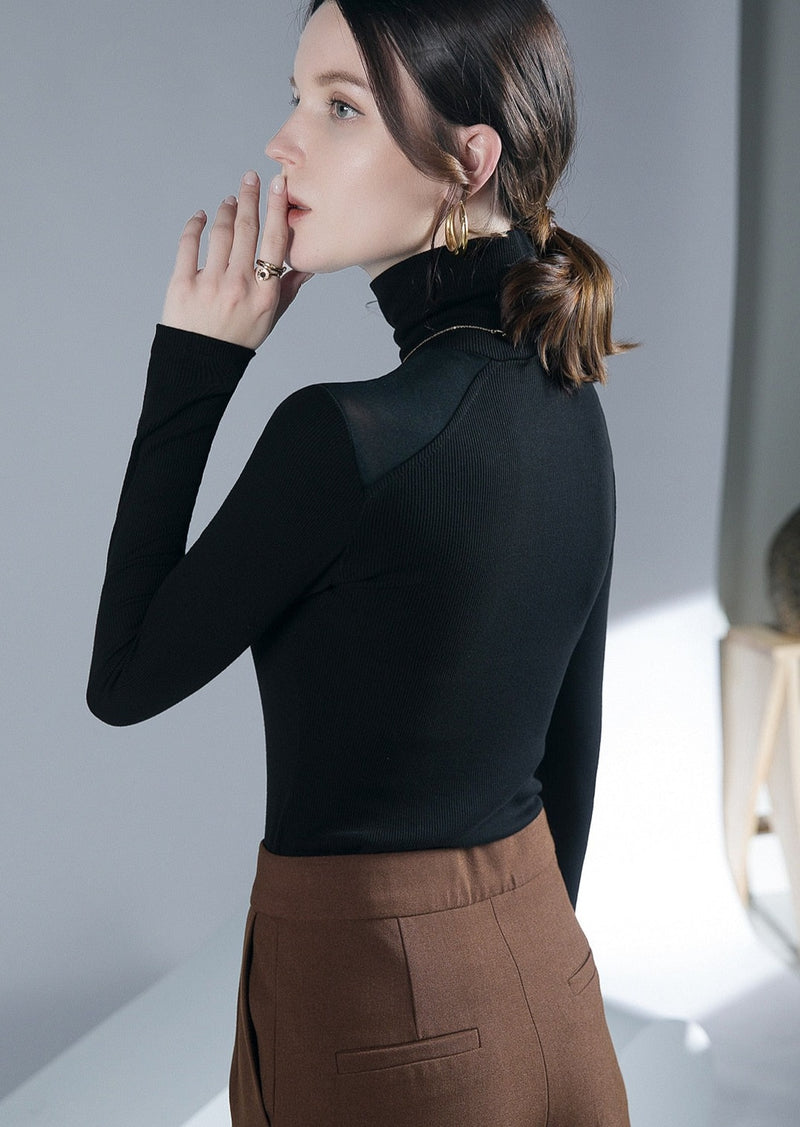 Allie Turtleneck Long-sleeve Top