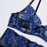 Tanya 6-Pc Set Embroidered Lingerie