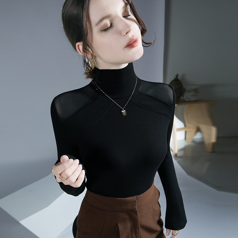 Allie Turtleneck Long-sleeve Top