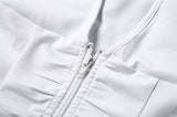 Riya Zip Up Cold Shoulder Crop Top