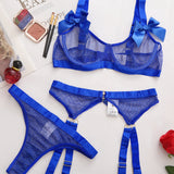 Nia 5-Pc Set Mesh Net Lingerie