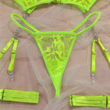 Olivia 5-Pc Set Embroidered Lace Lingerie