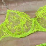Olivia 5-Pc Set Embroidered Lace Lingerie