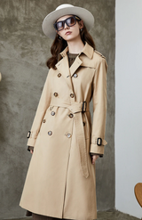 Cassie Double-Breasted Trench Coat