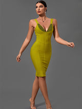 Tatiana Contrast Bandage Dress