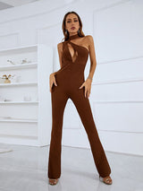 Camilla Cut-Out One Shoulder Bandage Jumpsuit