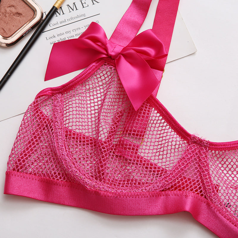 Nia 5-Pc Set Mesh Net Lingerie