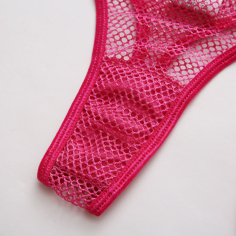 Nia 5-Pc Set Mesh Net Lingerie