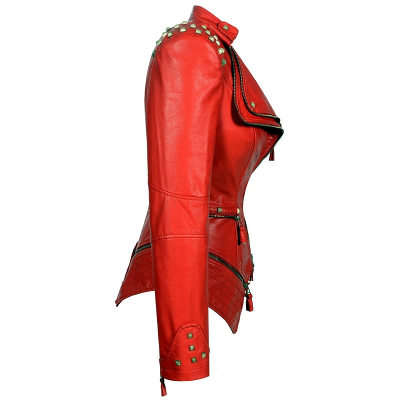 Xenia Studded Leather Jacket