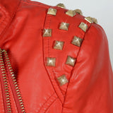 Xenia Studded Leather Jacket