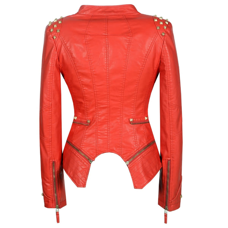 Xenia Studded Leather Jacket