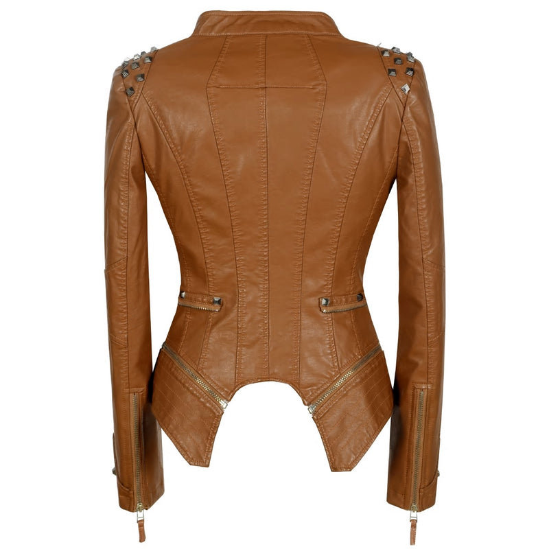 Xenia Studded Leather Jacket