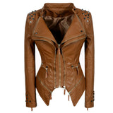 Xenia Studded Leather Jacket