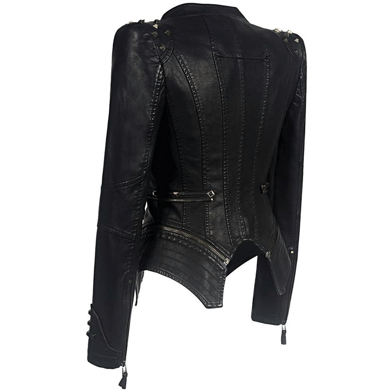 Xenia Studded Leather Jacket